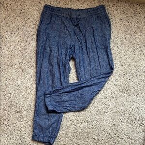 Women Blue Casual Pants